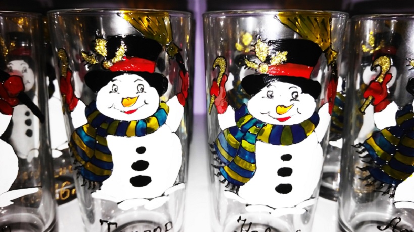 чаши за безалкохолно за подарък или за Вашия дом - Снежко