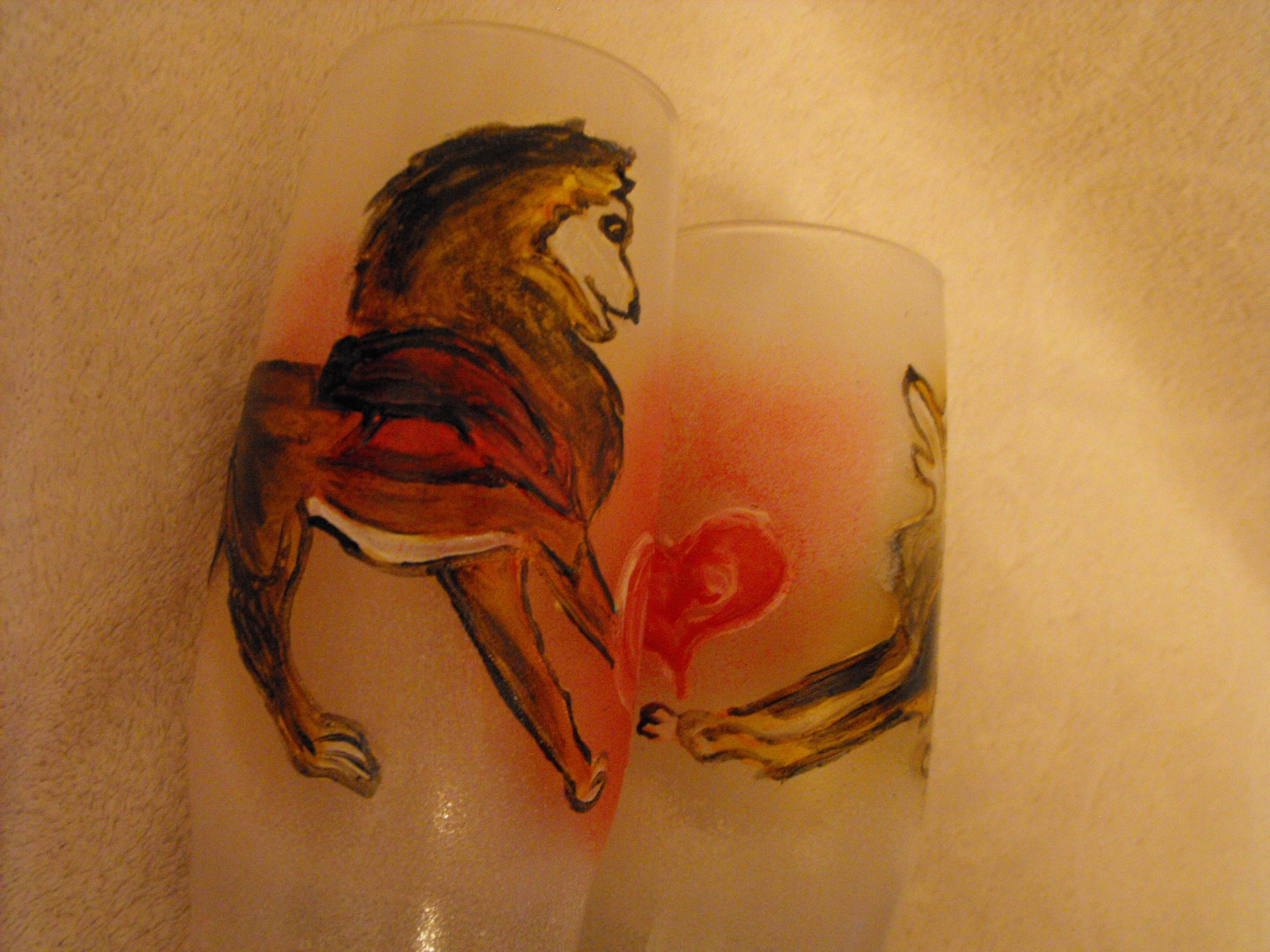 чаши безалкохолно стъкло ръчно рисувани